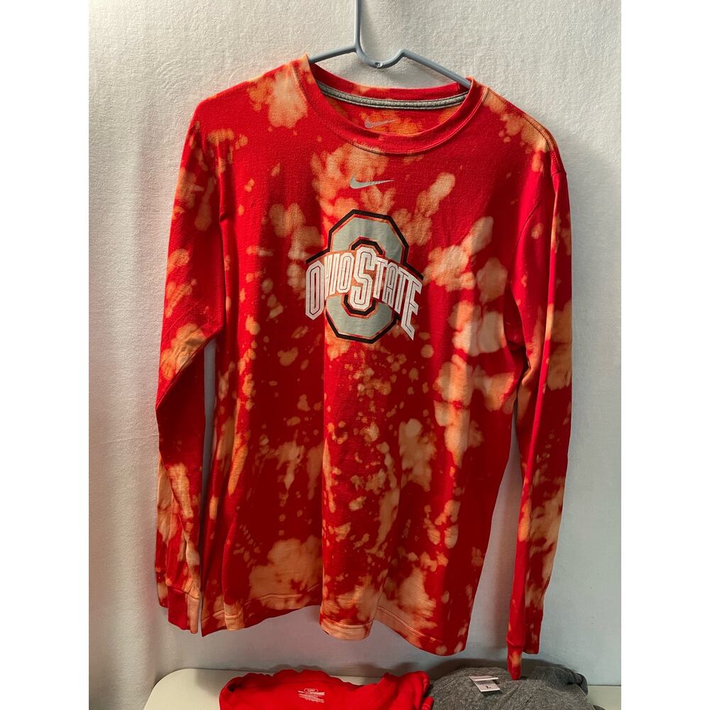 Ohio State long sleeve Nike T-shirt size medium‎ tied eye pattern